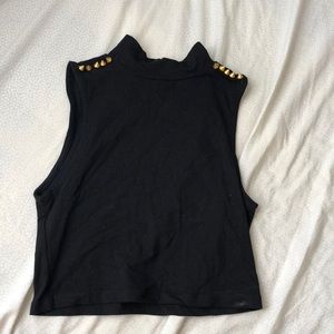 Black crop top